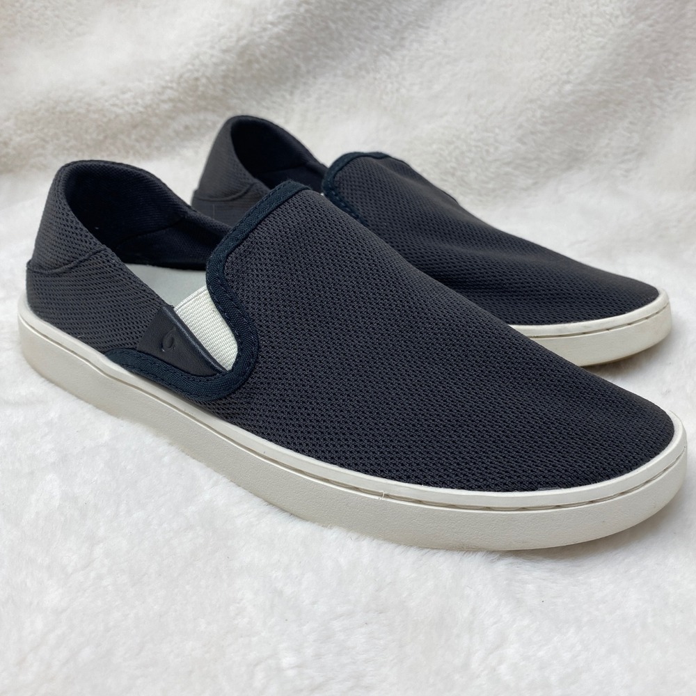 OluKai Pehuea Slip On Shoes Casual Comfort Walking Black Womens 8